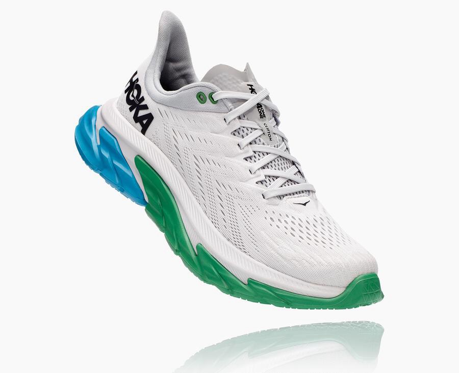 Tenis Hoka One One Hombre Blancos - Clifton Edge - VTWG78234